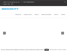 Tablet Screenshot of mediacity.ro